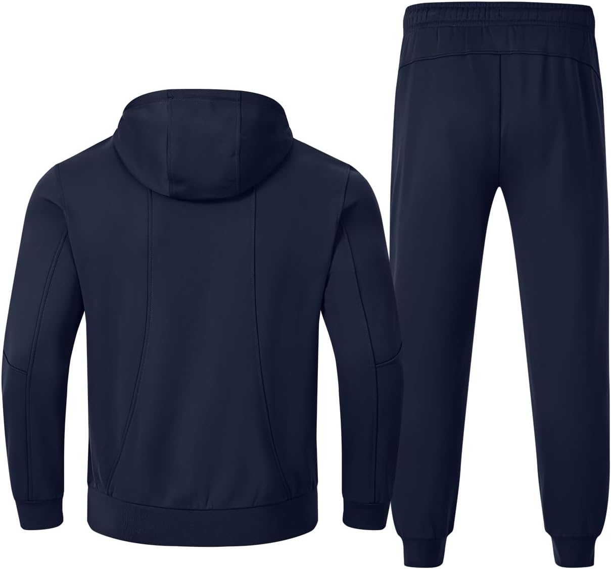 TBMPOY Mens Fleece Lined Hooded Tracksuits Sweatsuits 2 Piece Sets Winter Thermal Jogging Track Sweat Suits Warm Up Outfits - Image 2