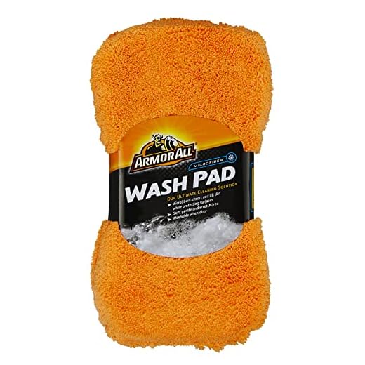 Armor All Car Wash Pad, Microfiber Car Wash Supplies for Cars, Trucks and Motorcycles