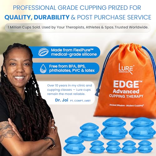 Image of Silicone Cupping Set, Cupping Kit for Massage Therapy and Cellulite, 8 Cups | Professional Massage Cupping Cups, Myofascial Release, Body Sculpt Cup, Cellulite Reduction Suction Cups for Body and Back