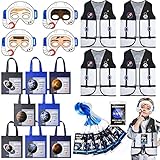 vamei Kindergeburtstag Weltraum Astronaut Kostüm Kinder Party Mitgebsel Kindergeburtstag Junge mit Weltraumweste Planetentaschen Astronautenmaske Give Aways Kindergeburtstag Gastgeschenk Kinder Junge