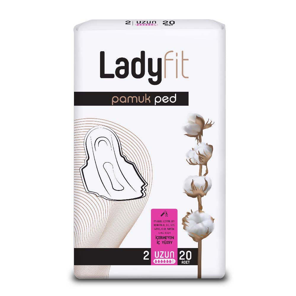 Ladyfit Pamuk 20'li Uzun Vegan Ped