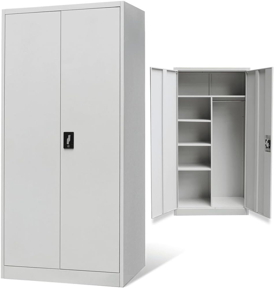 Steel Office Cabinet with Two Doors H180 cm