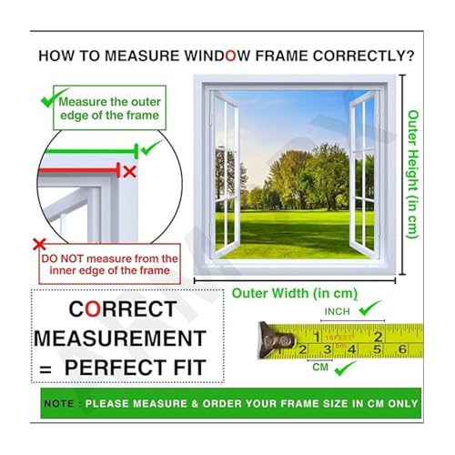 Image of Autarky Fiberglass Mosquito Net Pre Stitched with Fastener Tape on All Four Borders Window Mosquito Net, 120 GSM FiberglassMesh Insect Net - Black Color,Size -100cm x 130cm