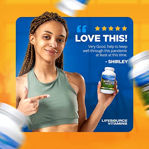 Lifesourcevitamins All Natural Anti-B For Immune Support, 15 All Natural Ingredient With Echinacea & Garlic Extract, 90 Immune Defense Capsules #TOP1