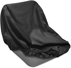 PACETAP Waterproof Cover for Riding Lawn Mower Seat, Durable Universal Tractor Outdoor Seat Cover Fits Kubota, for Cub Cadet, for Kubota, for Mahindra, for Husqvarna (Black,Medium)
