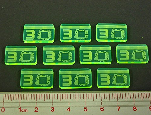 LITKO Net Hacker 3-Credit Tokens, Fluorescent Green (10)