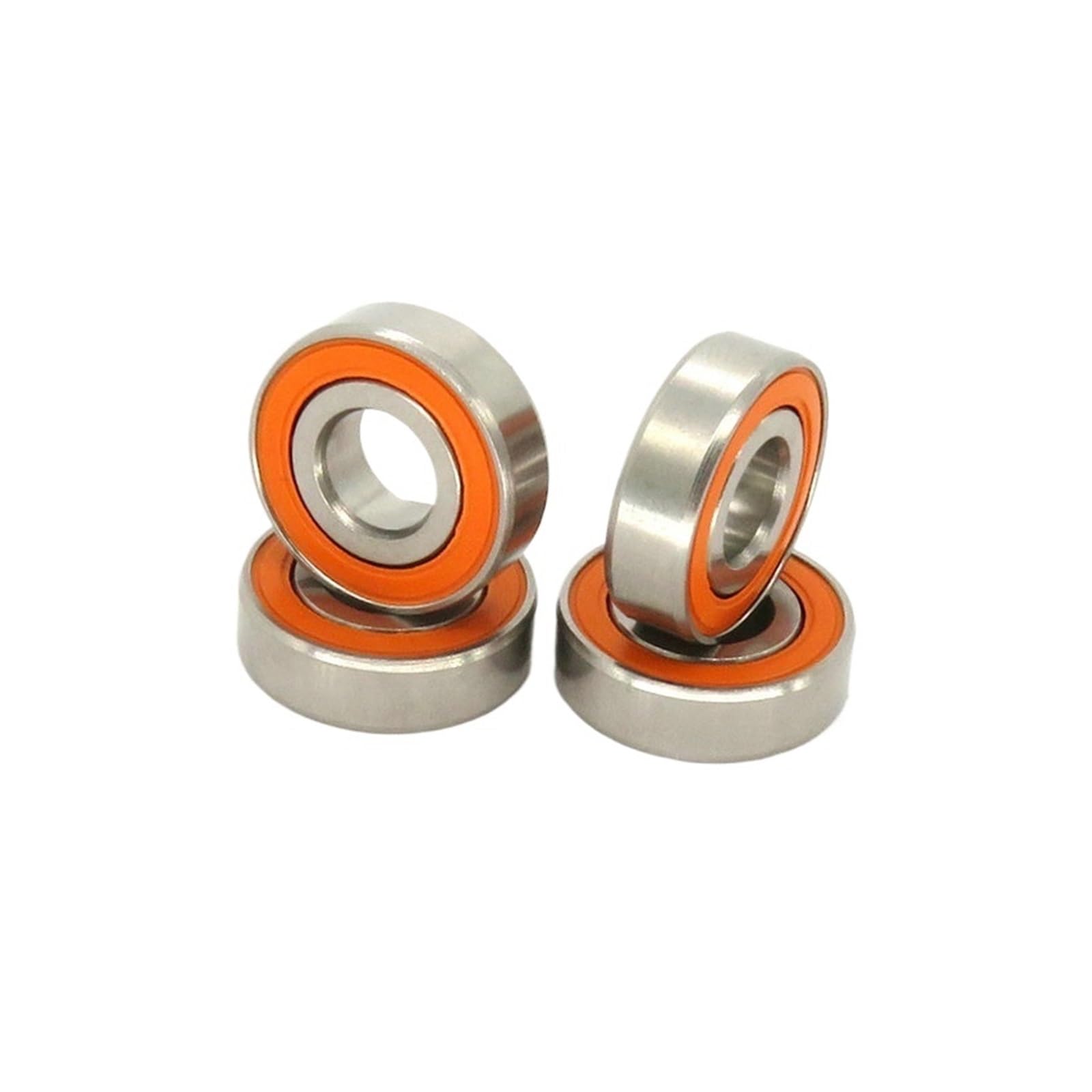 NOBIRTBSA 10Pieces ABEC7 S697 2RS 7x17x5 Stainless Steel Hybrid Ceramic Bearing S697-2RS 7 * 17 * 5 Miniature Fishing Reel Bearing