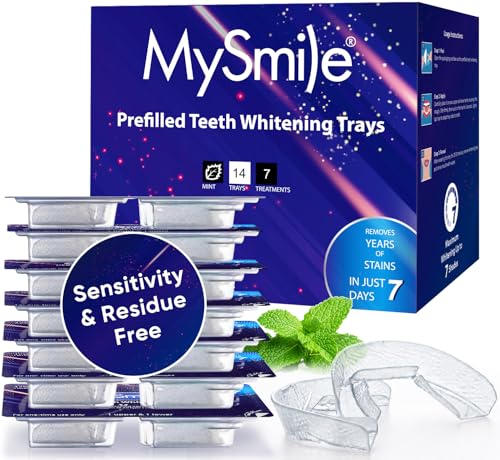 MySmile 7 Treatments Prefilled Teeth Whitening Trays...