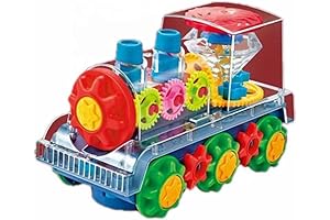 Green Train Locomotive with Gears, Lights and Music