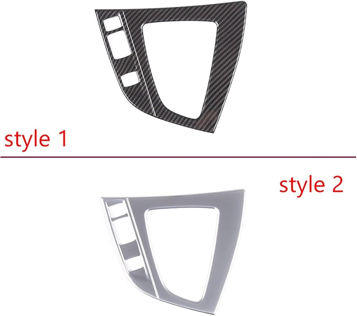 Compatible 1 2 Series F20 F21 F22 F23 2012-2019 ABS Carbon Fiber Car Center Shift Panel Frame Cover Sticker(Style A)