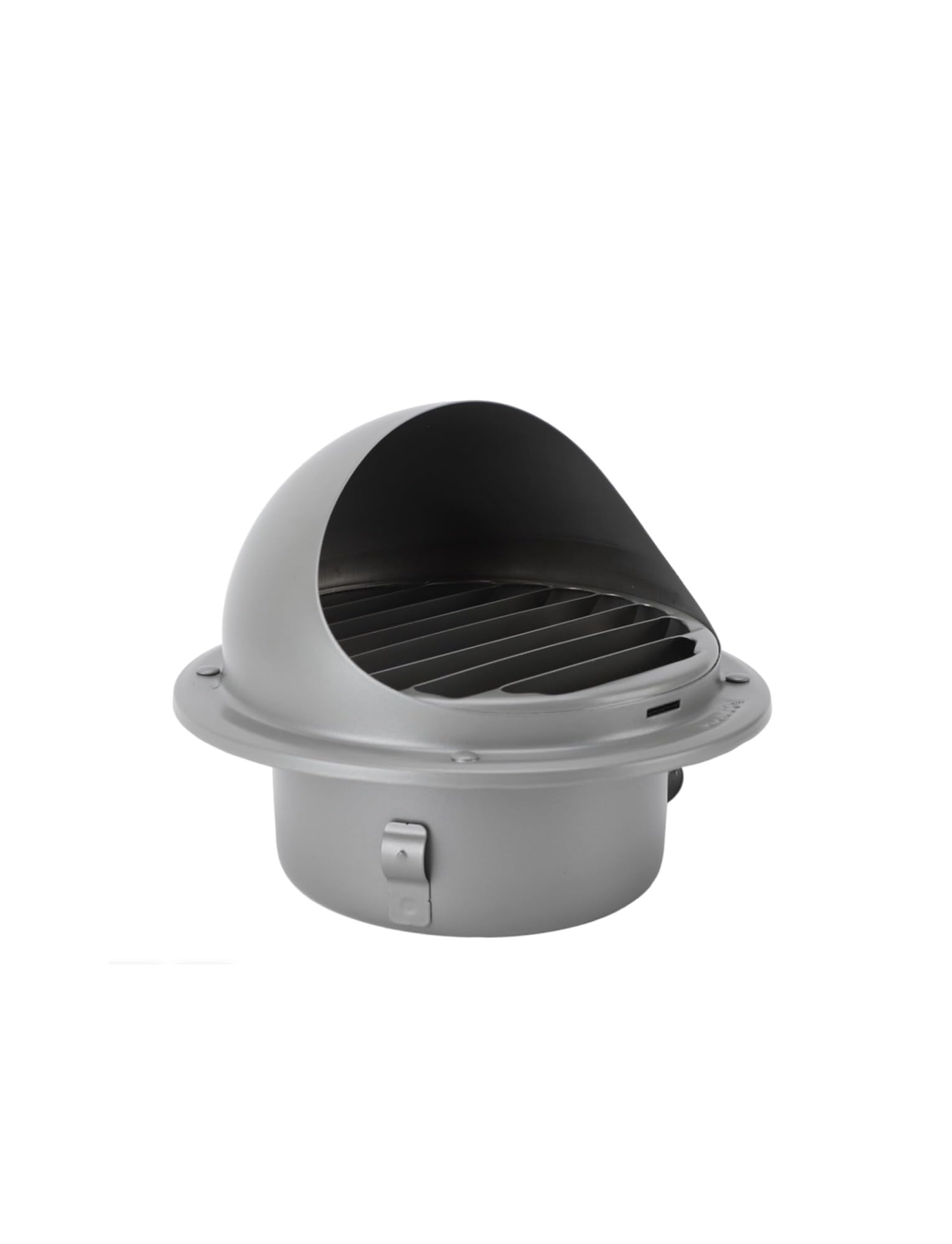 Stainless Steel Wall Vent Hood Cover - Weatherproof Exhaust Outlet for Kitchen &amp; Bathroom, Ventilation Cap(Gray,12cm/4.7in)