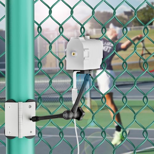 3-in-1 Magnetic Fence Mount with Shade for Mevo Start Weatherproof Case with USB Fan Keep Mevo Start Cam from Overheating During Recording Baseball Softball and Tennis Games