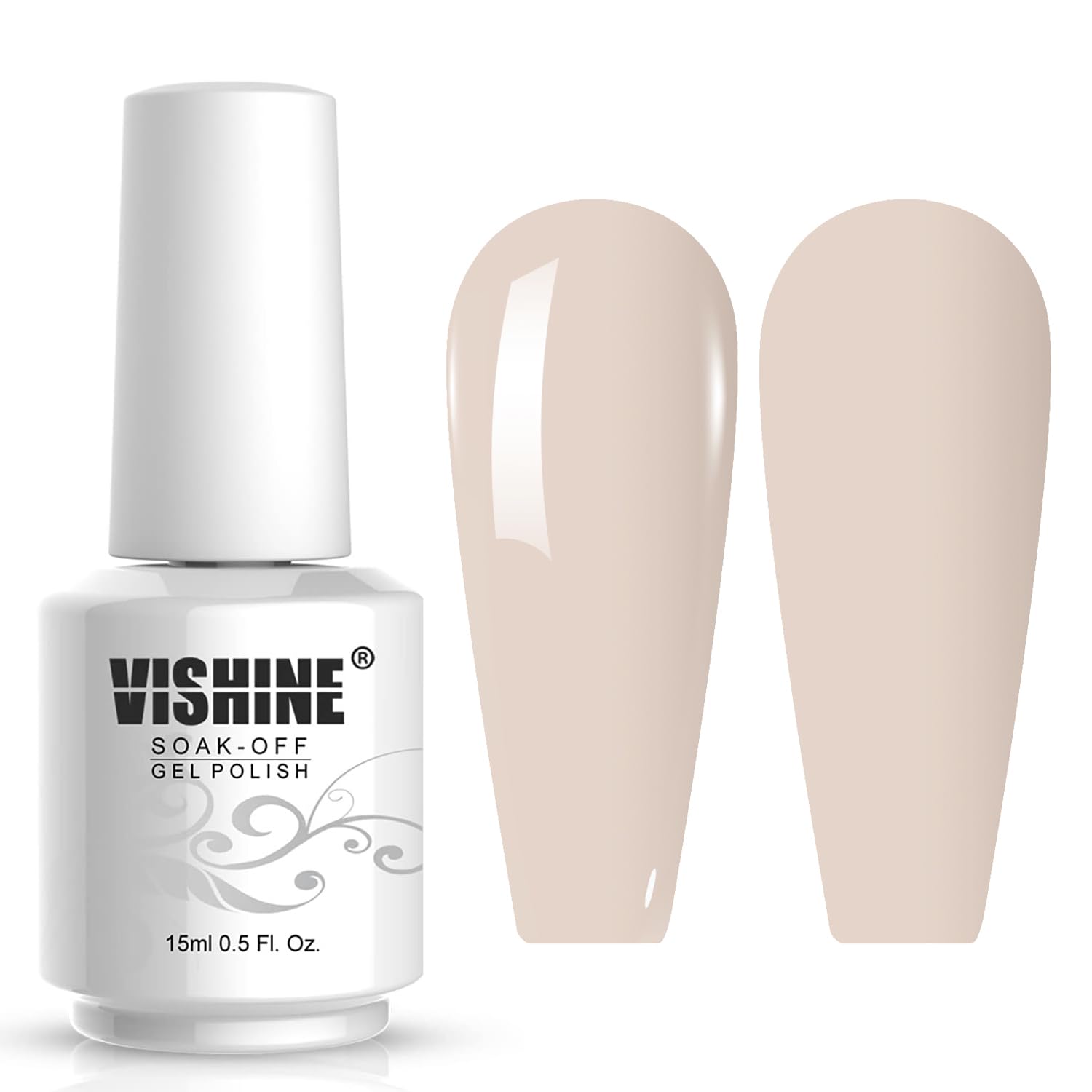 Vishine Gelpolish Professional UV LED Soak Off Varnish Color Gel Nail Polish Manicure Salon Beige(1405)