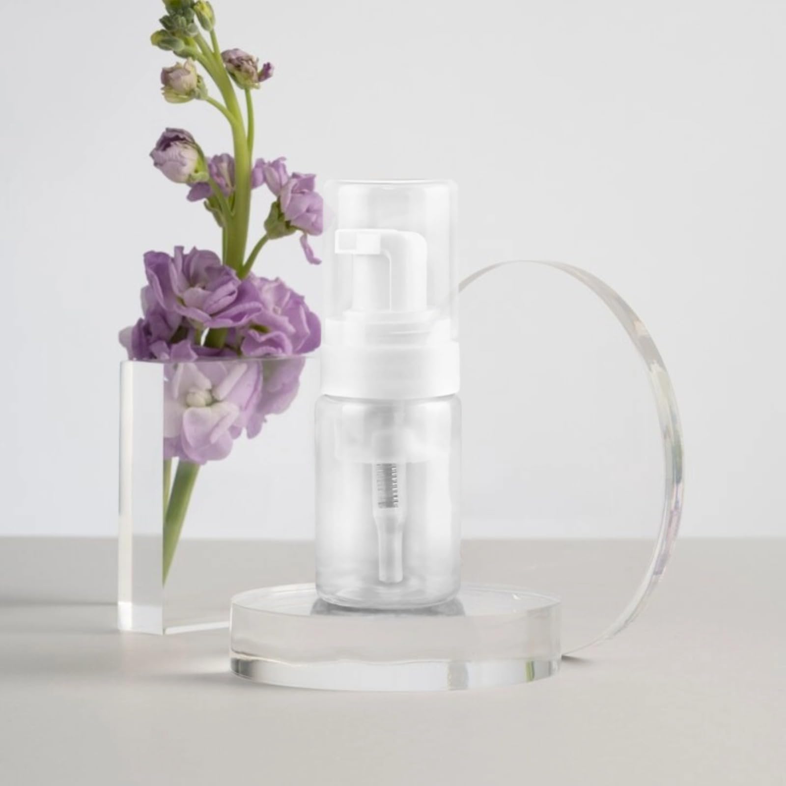 24 flaconi da viaggio in schiuma, 30 ml, bottiglie vuote con pompa per schiuma da 30 ml, contenitori in plastica a prova di perdite, per sapone per le mani, shampoo, lozione e gel doccia