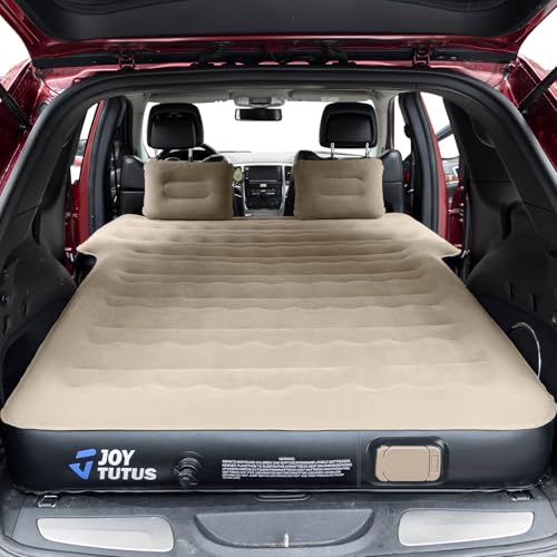 JOYTUTUS SUV Inflatable Mattress for Outdoor Car Camping,Soft Flocking and Extra Thick Oxford...