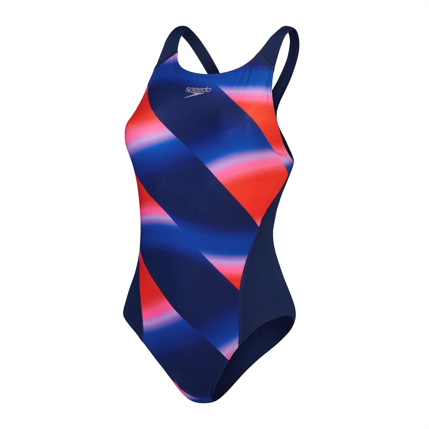 Speedo Damski strój kąpielowy Allover Digital Recordbreaker, Niebieski/arbuz, 56