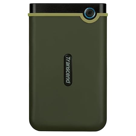 Transcend New StoreJet 25M3G 2TB External Portable HDD/Hard Disk Drive - Compatible with Type-C/A Laptops, MacBook M1/M2/M3/M4, iPhone 16 Pro Max, Samsung & Microsoft Surface