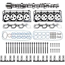 6.4 Hemi NON MDS Lifters Camshaft Cam Kit with Head Gaskets for 2011-2019 Dodge Challenger Charger Jeep Grand Cherokee Chrysler 6.4L V8 5038419AB HS26568PT