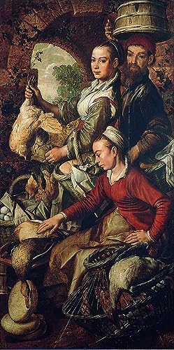 Tableau scène de marché Joachim Beuckelaer pour habiller un mur vide 60x90