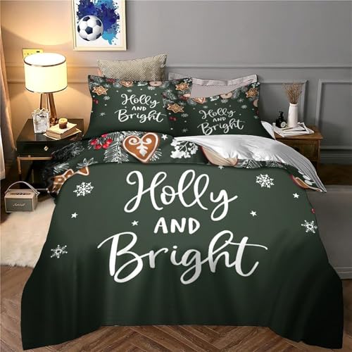 Housse de couette Noël imprimé 3D super douce et résistante - 6