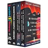 Sean Carroll Collection 4 Books Set (The Biggest Ideas in the Universe Space Time and Motion, Quanta and Fields, Something Deeply Hidden & The Particle at the End of the Universe)