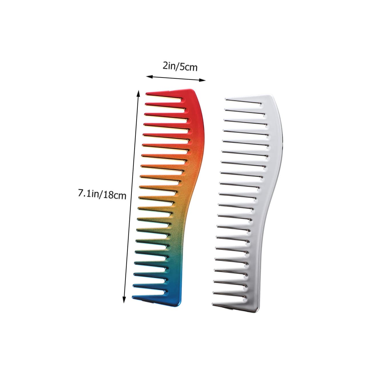 Gatuida Abs Plastic Men's Comb Set Hair Cutting Comb Gentle on Scalp for Styling