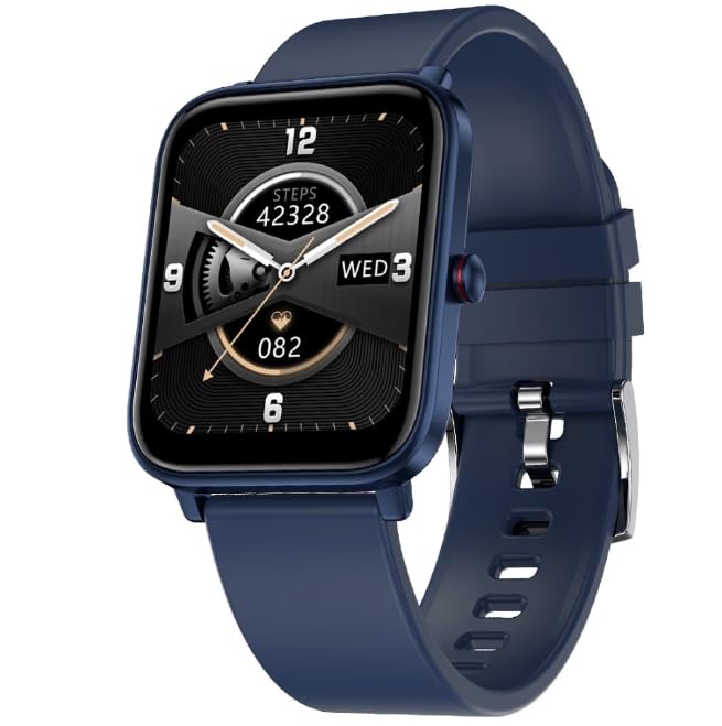 Ninja Pro Max Smart Watch with Bluetooth Calling, Health Monitoring & Sports Modes (Blue) (Renewed)