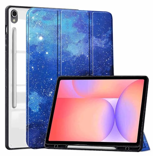 Image of ProElite Cover for Samsung Galaxy Tab S10 Lite 10.9 inch / Tab S9 FE 10.9 inch /Tab S10 FE /Tab S9 11 inch Cover Case, Smart Flip Case Cover with S Pen Holder, Stars [Transparent Back]