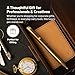 Everyman Brass Grafton Mini Twist Refillable 0.7mm Gel Ink Pen | Sleek Anodized Aluminum Pocket Pen with Grooved Grip | Smooth Writing EDC Ink Pen for Office, Travel, Work & Gifting
