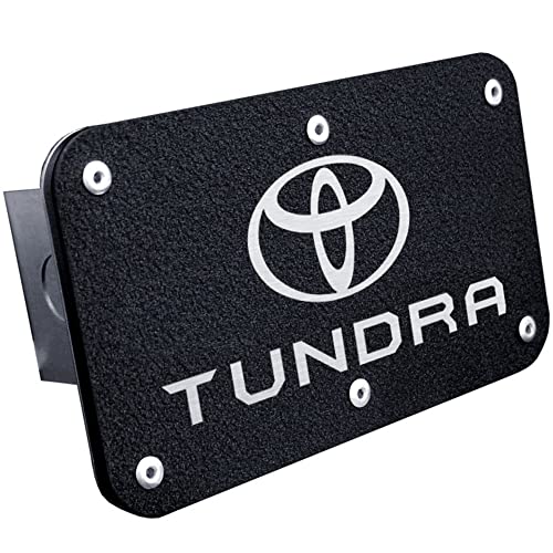 Au-TOMOTIVE GOLD Logo Trailer Hitch Plug for Toyota Tundra (Black)