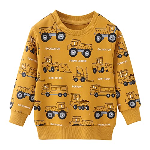 CM-Kid Sweatshirt Jungen Langarm Pullover Kinder Shirts Baumwolle Warm Tops...