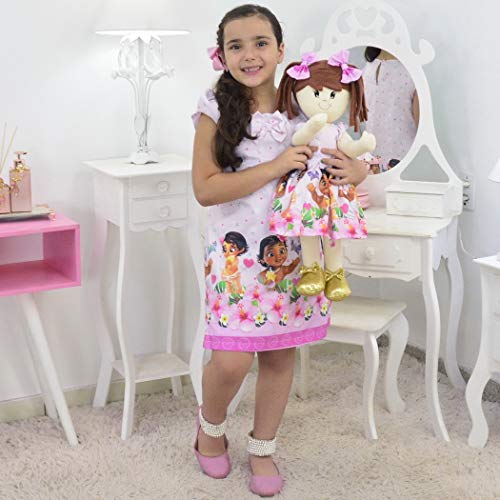 Tal Menina Tal Boneca Mari - Vestido Moana Bebê Trapézio