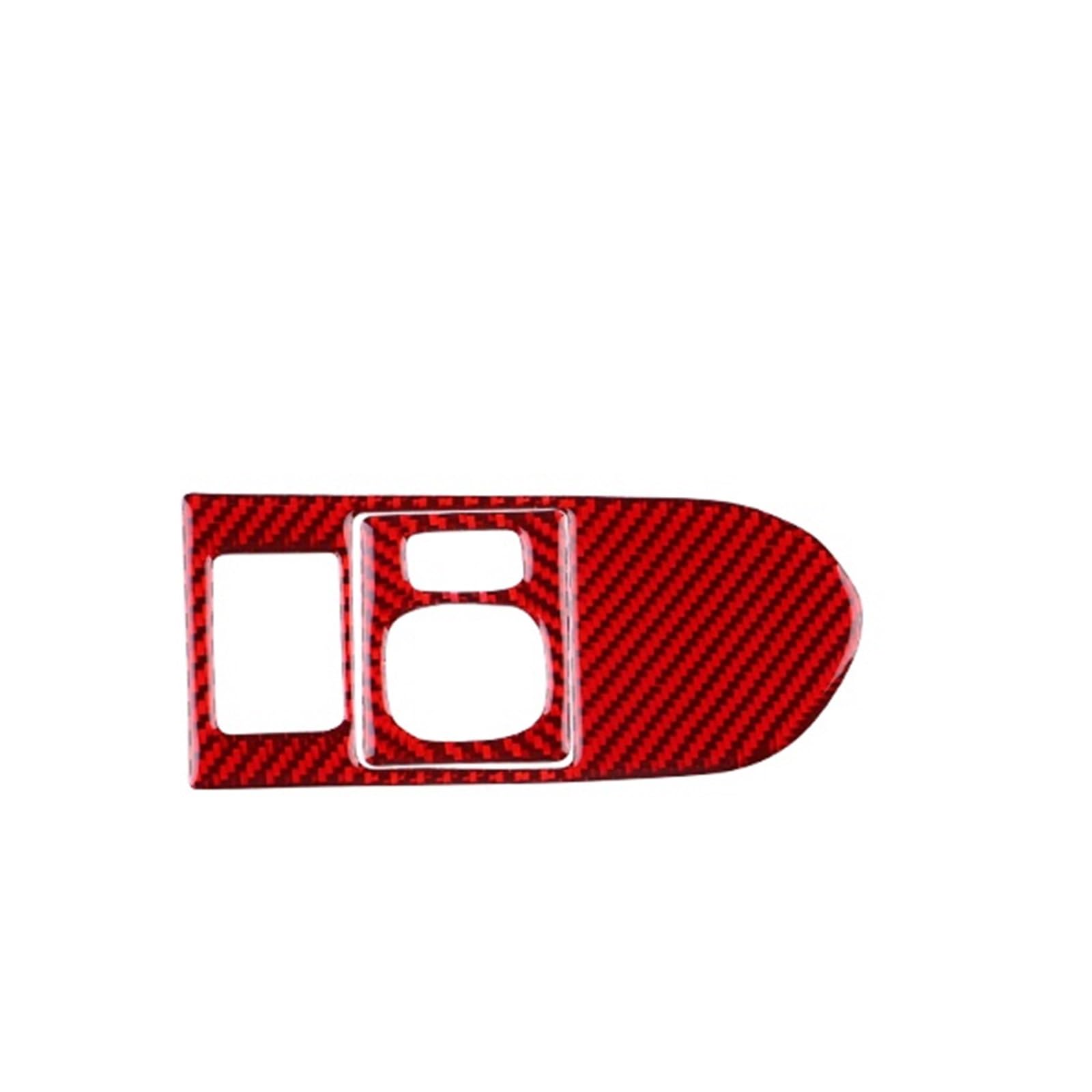 Car Trim Interior for Toyota for Yaris 2006-2011 Soft Carbon Fiber Sticker LHD Car Headlight Rearview Mirror Button Trim Interior Mouldings(LHD Red)