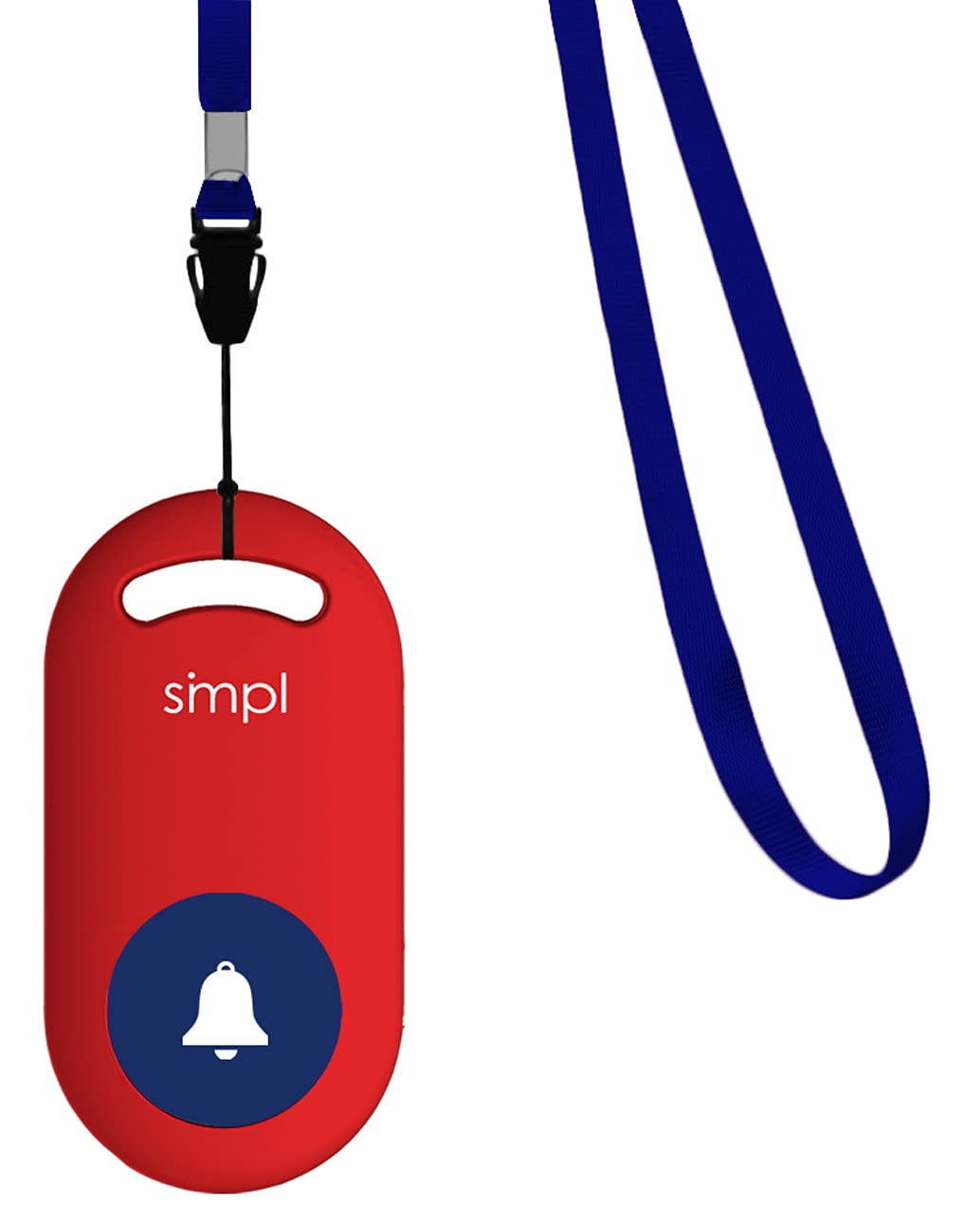 smplAdd-On SOS/Help Pendant - Part of The Alerts System, Wearable/Detachable Alert Button Notifies Caregivers or Managers When Help is Needed, Ease Caregiver Stress, No Wi-Fi, No Fees, No Hassle
