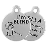 If It Barks Engraved Pet ID Tags For Dogs - Personalized Pet ID Name Tag Attachment - Made in USA, Stainless Steel Dog Tags (Blind)