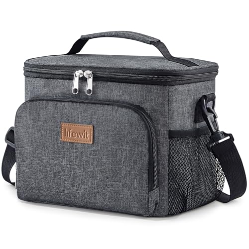 Lifewit Isolierte Kühltasche, Wiederverwendbare Lunchtasche, Tragbare Kühlbox, Tragetasche, auslaufsicher, mit verstellb...