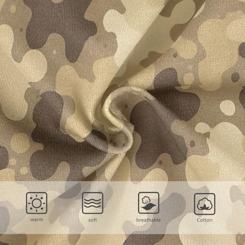 Joisal Cool Brown Beige Leopard Little Girl Panties Toddlers Underwear Floral Cotton Flower Underpants Briefs 2t3