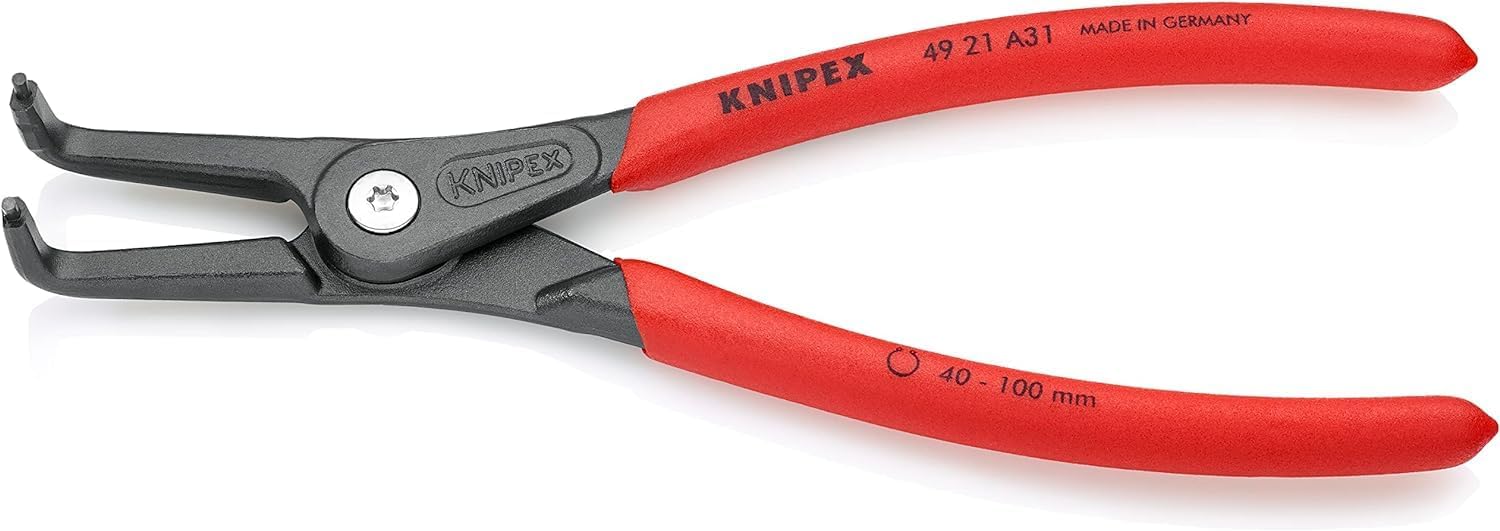 Knipex 49 21 A31 Precision Circlip Pliers for external circlips 40-100mm 90° angled