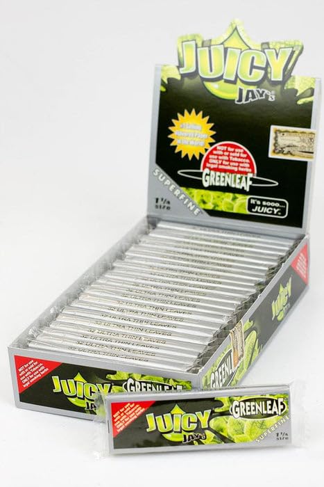 Juicy Jay's Superfine 1-1/4 Flavored Rolling Papers - Greenleaf