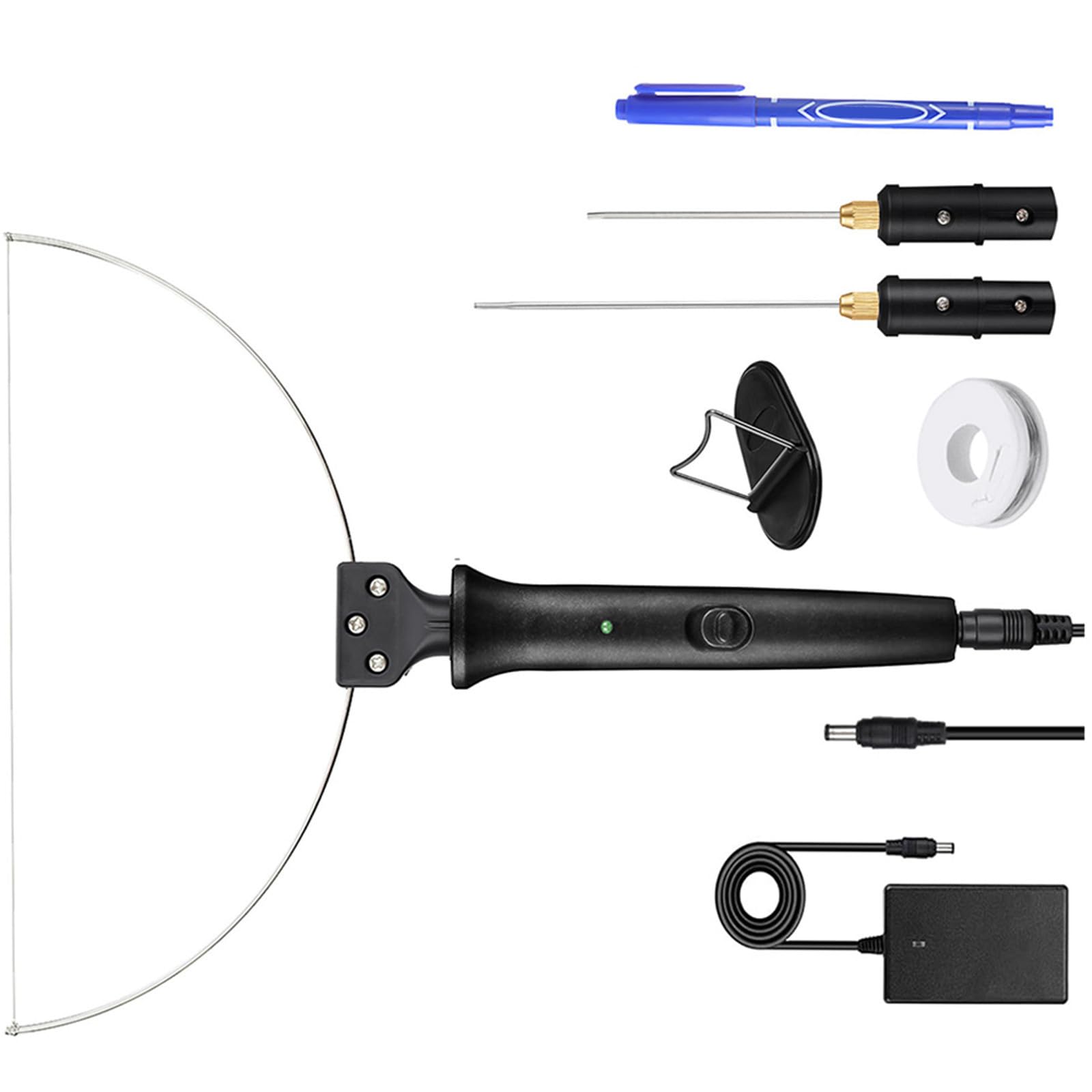 Taglierina Elettrica per Schiuma 18w, Kit Tre Testine per Modellismo
