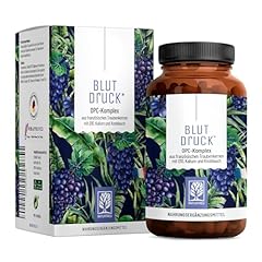 NATURTREU® OPC Traubenkernextrakt hochdosiert 900mg Extrakt mit Q10, Kalium & schwarzem Knoblauch - Französische Trauben vegan - 90 Traubenkernextrakt OPC Kapseln hochdosiert.