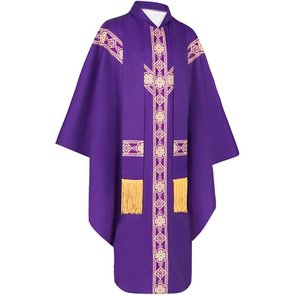 Vêtements liturgiques de prêtre avec étole pour fêtes traditionnelles