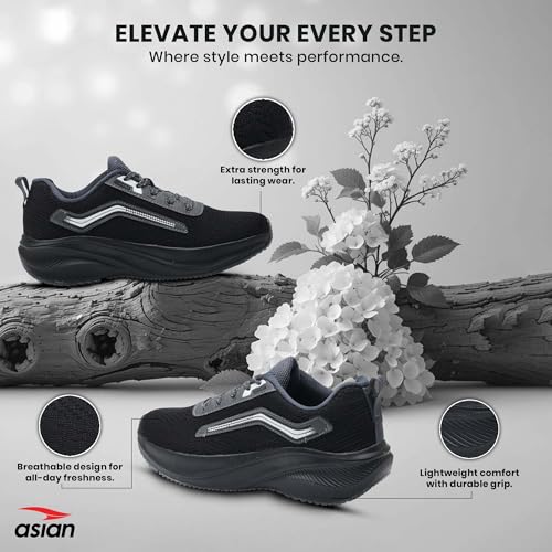 Image of ASIAN Raftaar-16 Men's Sports Shoes | Lightweight Sneakers with Comfortable Sole | Boys Strong Grip Shoes with Stylish Look for Walking, Running & Gym