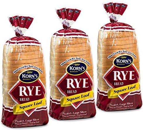 Rye Bread - 3 Pack - 32 oz per Loaf | Delicious Sandwich Bread | Fresh Bread | Soft & Light Rye Bread | Dairy & Nut Free | Stern’s Bakery (3 Pack)