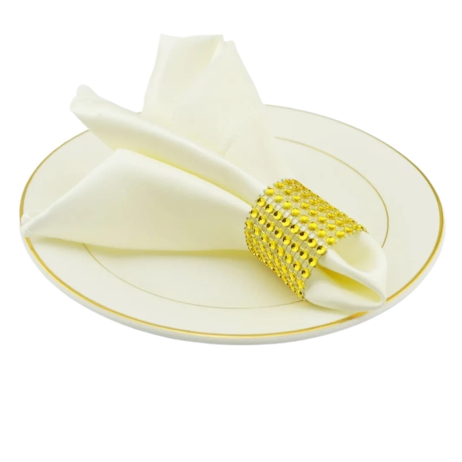 Satin Dinner Napkins 50pcs Square 30cm/50cm Napkins Cloth Satin Fabric Napkin Pocket Handkerchief for Wedding Birthday Home Party Hotel Restaurant(Ivory-Square 50cm)