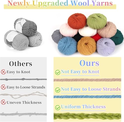 Hilo de lana merino para ganchillo ideal para tejer bufandas en tus tardes de invierno 5