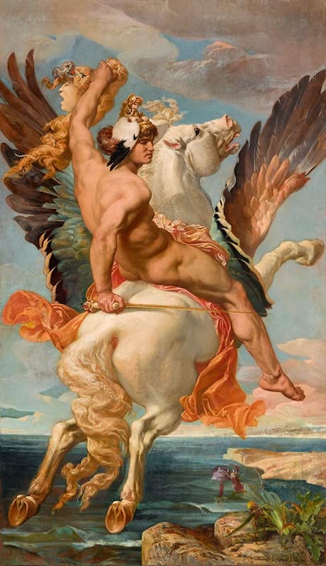 De célèbres tableaux paysage toile affiche Persée Joseph Blanc