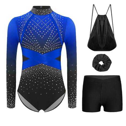 Ensemble de danse jazz enfant fille avec combinaison short gymnastique