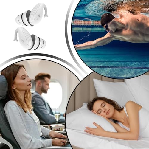Image of 2pcs Ear Plugs, for Sleeping, Earplugs for Noise Cancelling, Noise Reduction Ear Plugs for Motorcycle Riding, Travel, Office, Study, Swimming, Soft and Comfortable