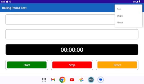 Rolling Period Test for Ships